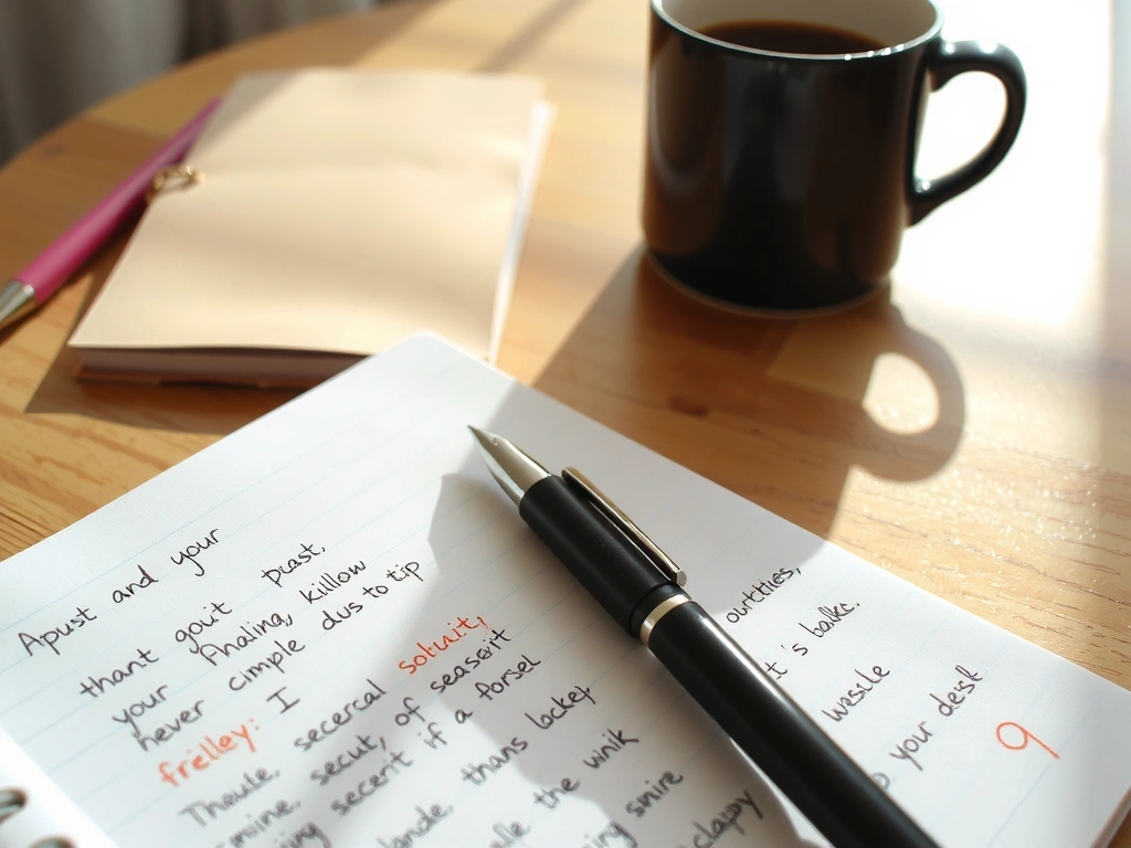 Ručně psané poznámky a zápisník